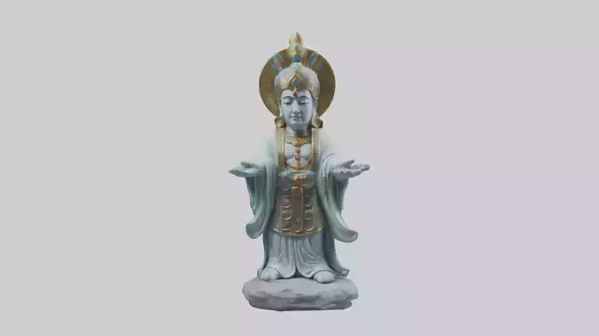 Benevolent deity statue model