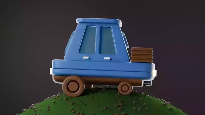 Stylize Cartoon Truck 