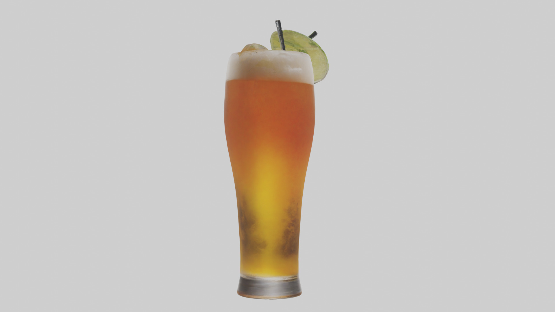 Beer cocktail model Low-poly 3D model_1
