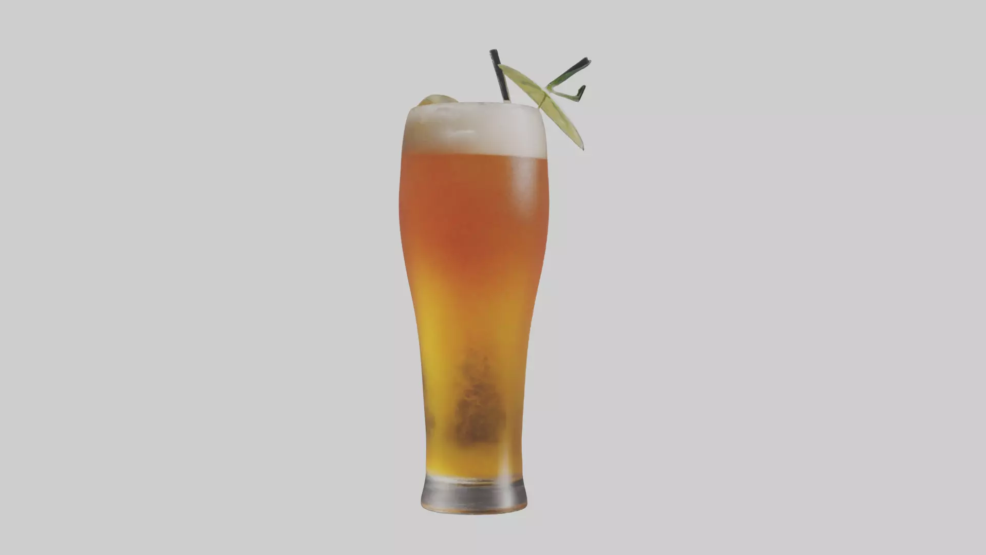 Beer cocktail model Low-poly 3D model_0