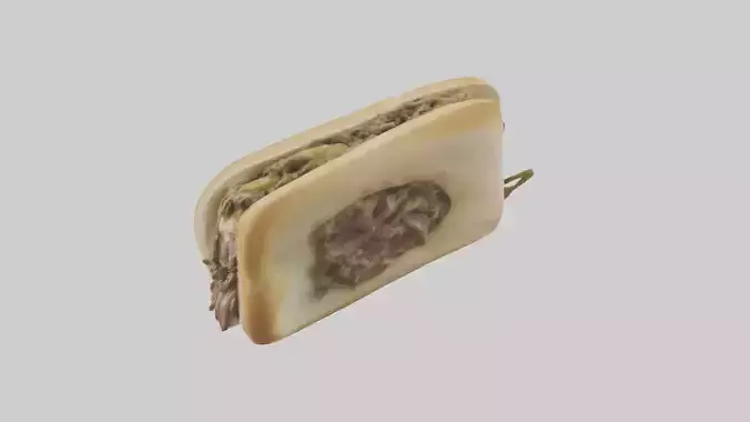 Beef Philly cheesesteak model