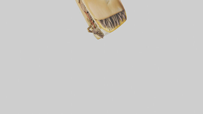Beef Philly cheesesteak model 3D model 7