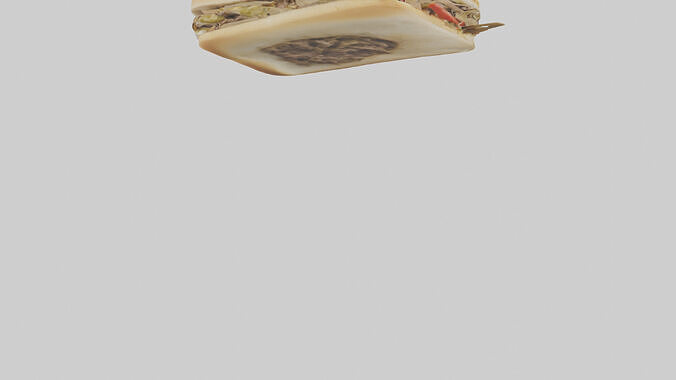 Beef Philly cheesesteak model 3D model 5