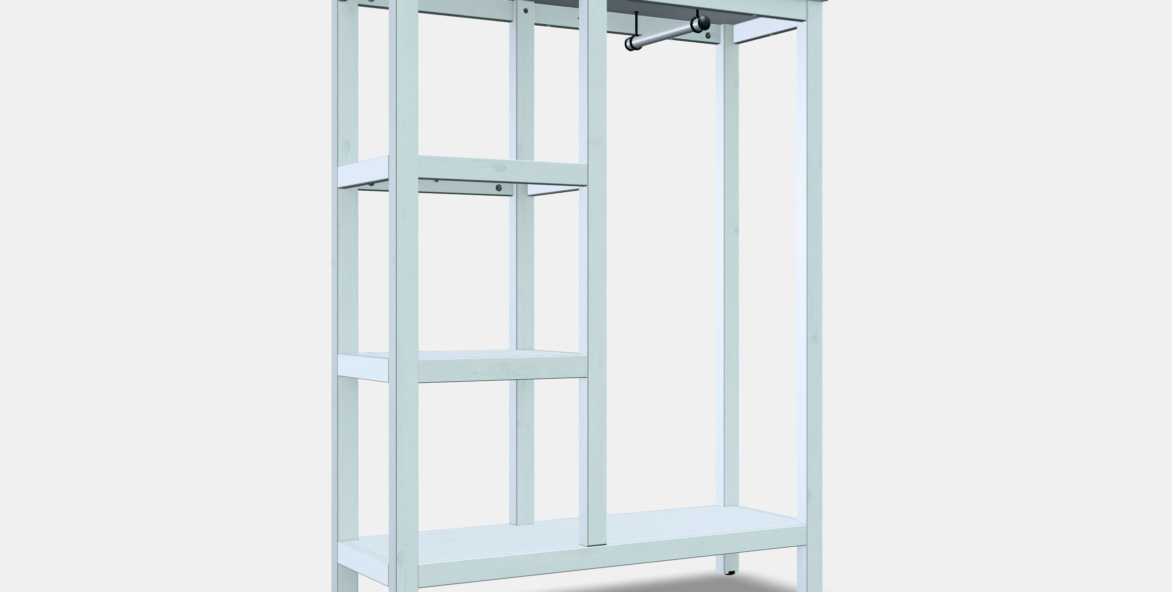 HEMNES closet open 3D model_12