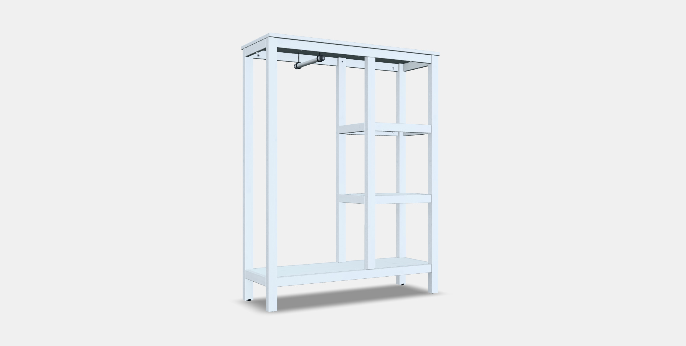 HEMNES closet open 3D model_16