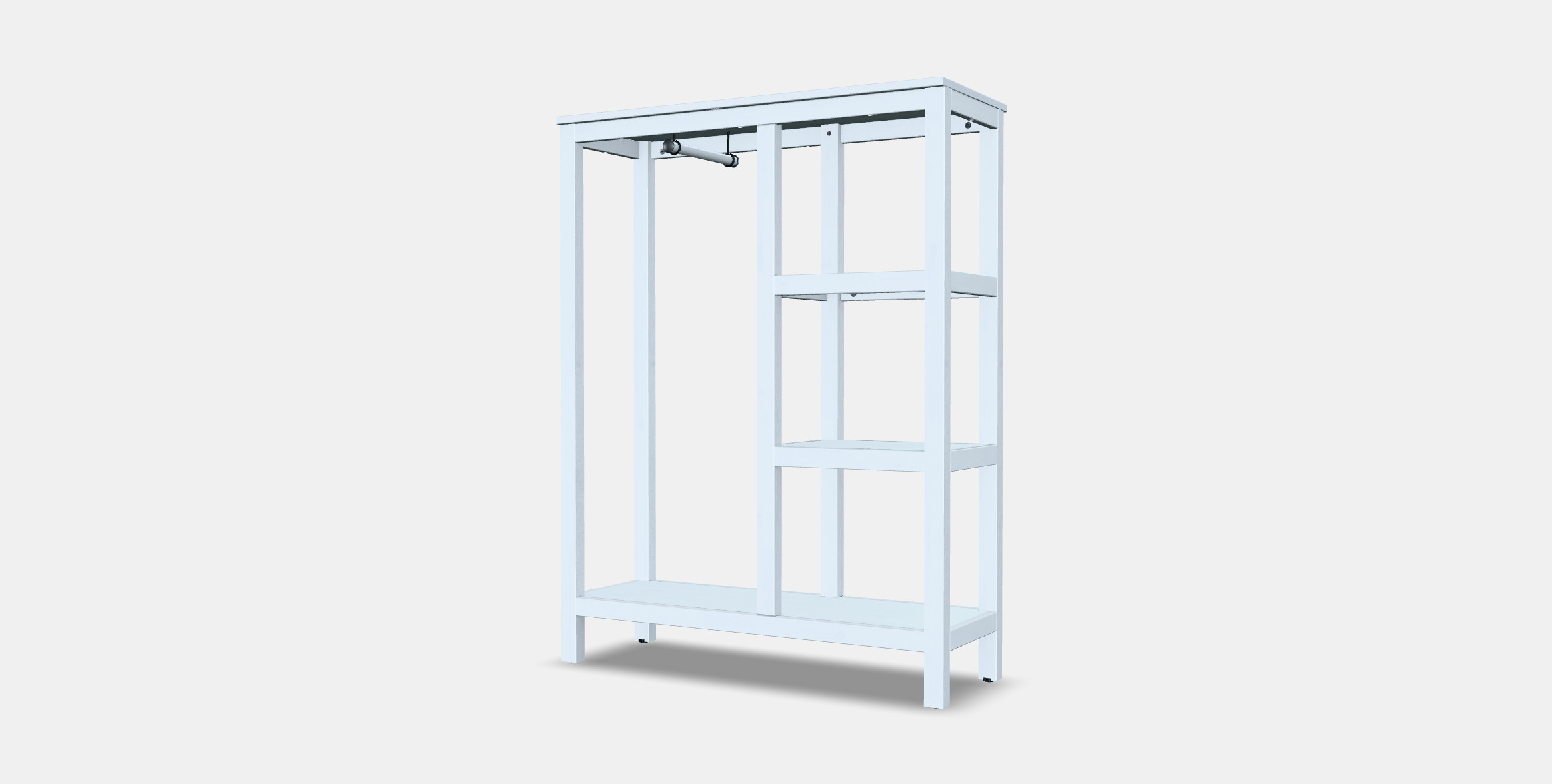 HEMNES closet open 3D model_6