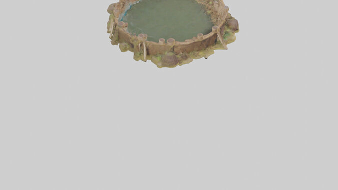 Beaver dam building model 3D model 7