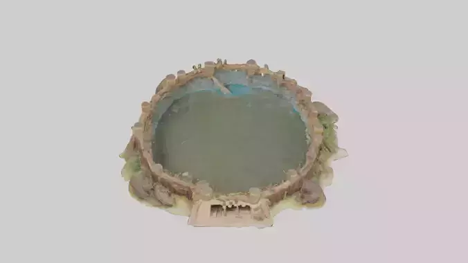 Beaver dam building model 3D model