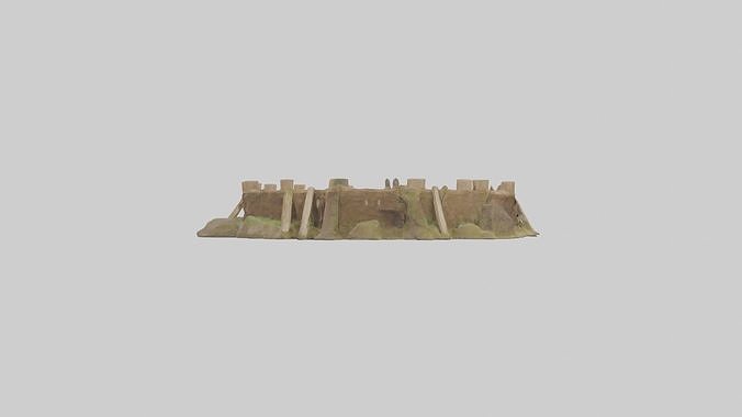 Beaver dam building model 3D model 3