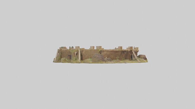 Beaver dam building model 3D model 5