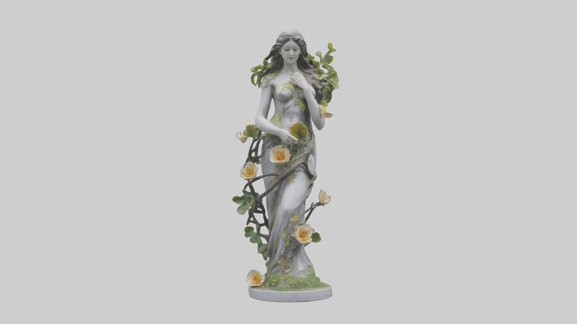 Beauty of Nature statue model 3D model_9