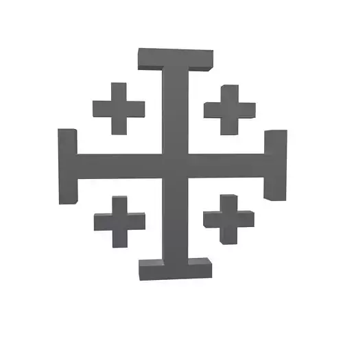 Jerusalem Cross Symbol V1 001
