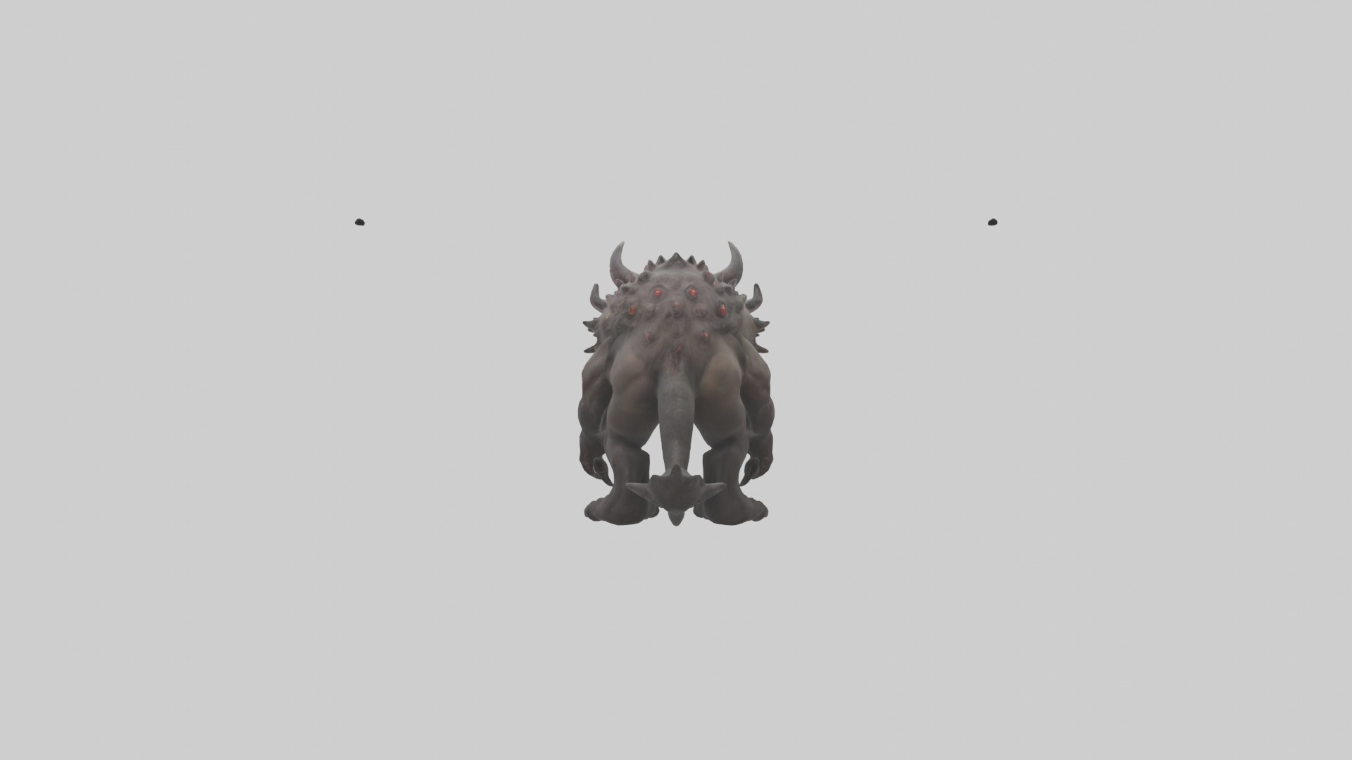 Beast with multiple eyes model 3D model_1