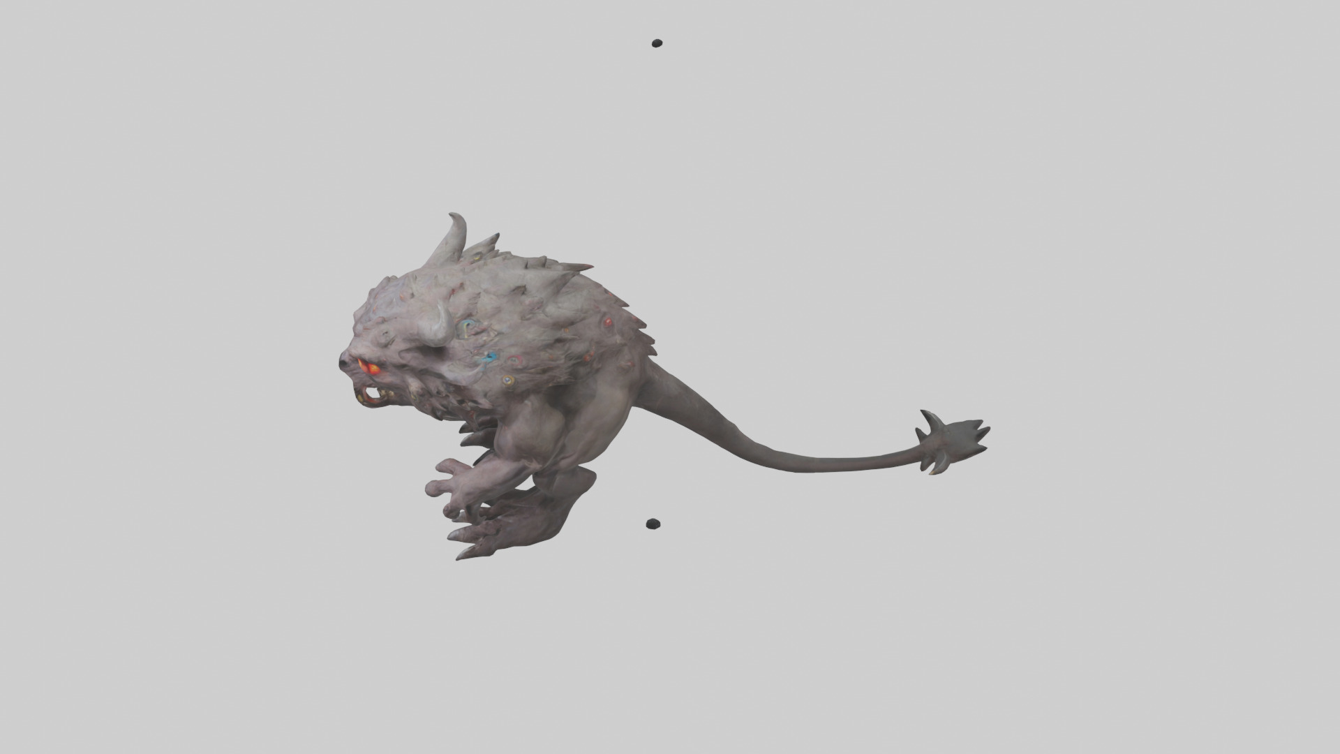 Beast with multiple eyes model 3D model_17