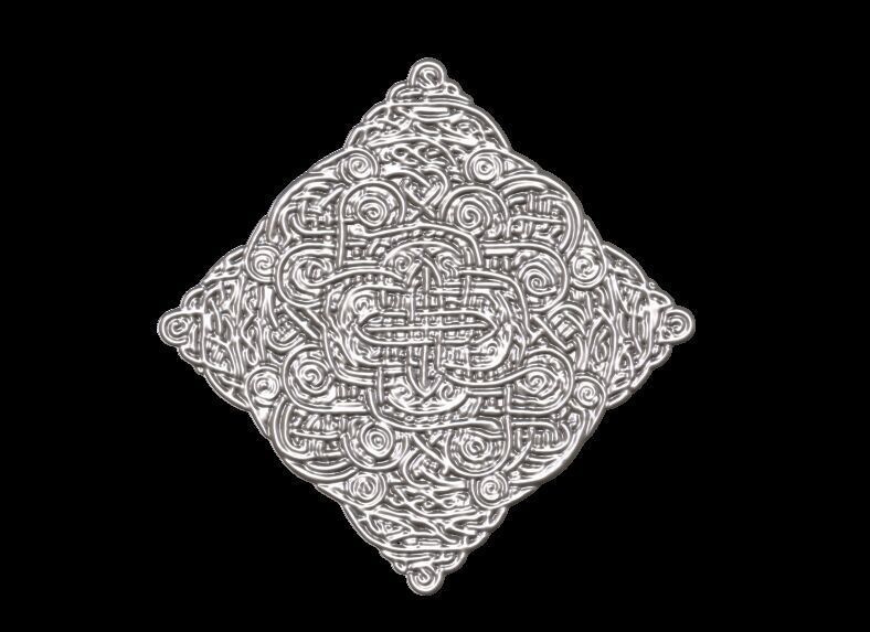 Celtic Knot Coaster 3D print model_6