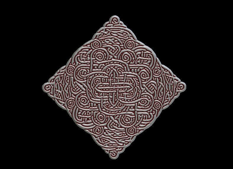 Celtic Knot Coaster 3D print model_2