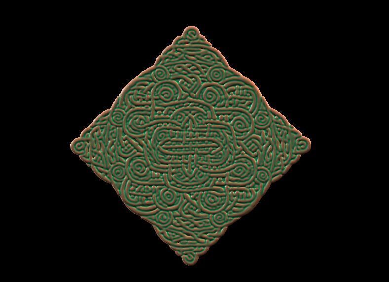 Celtic Knot Coaster 3D print model_1