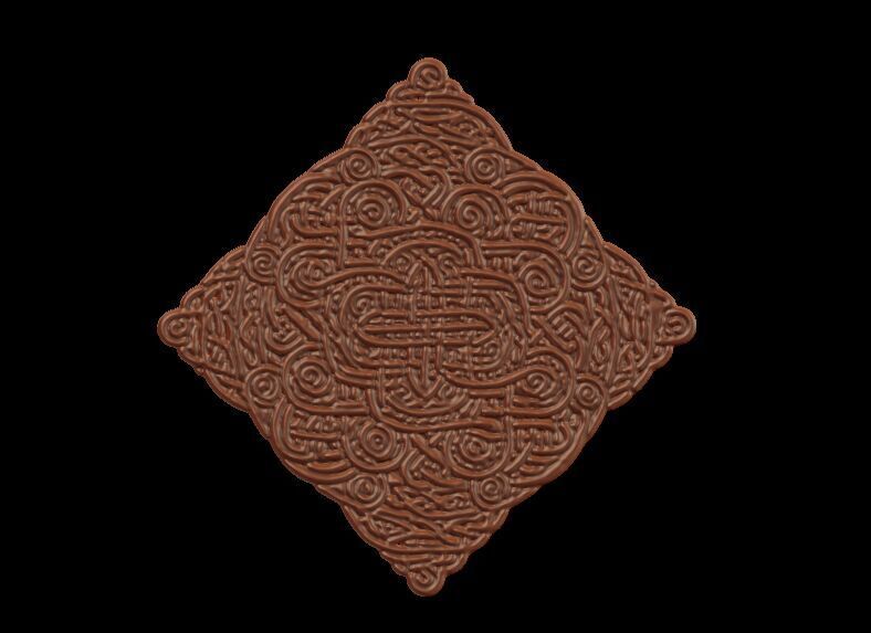 Celtic Knot Coaster 3D print model_4