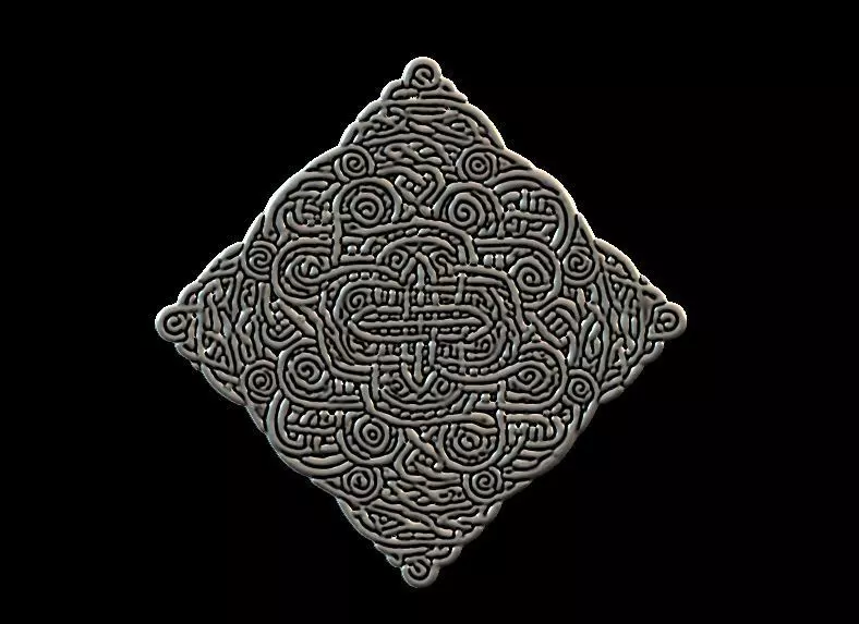 Celtic Knot Coaster 3D print model_0