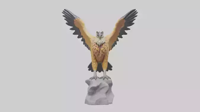 Bearded Vulture statue model
