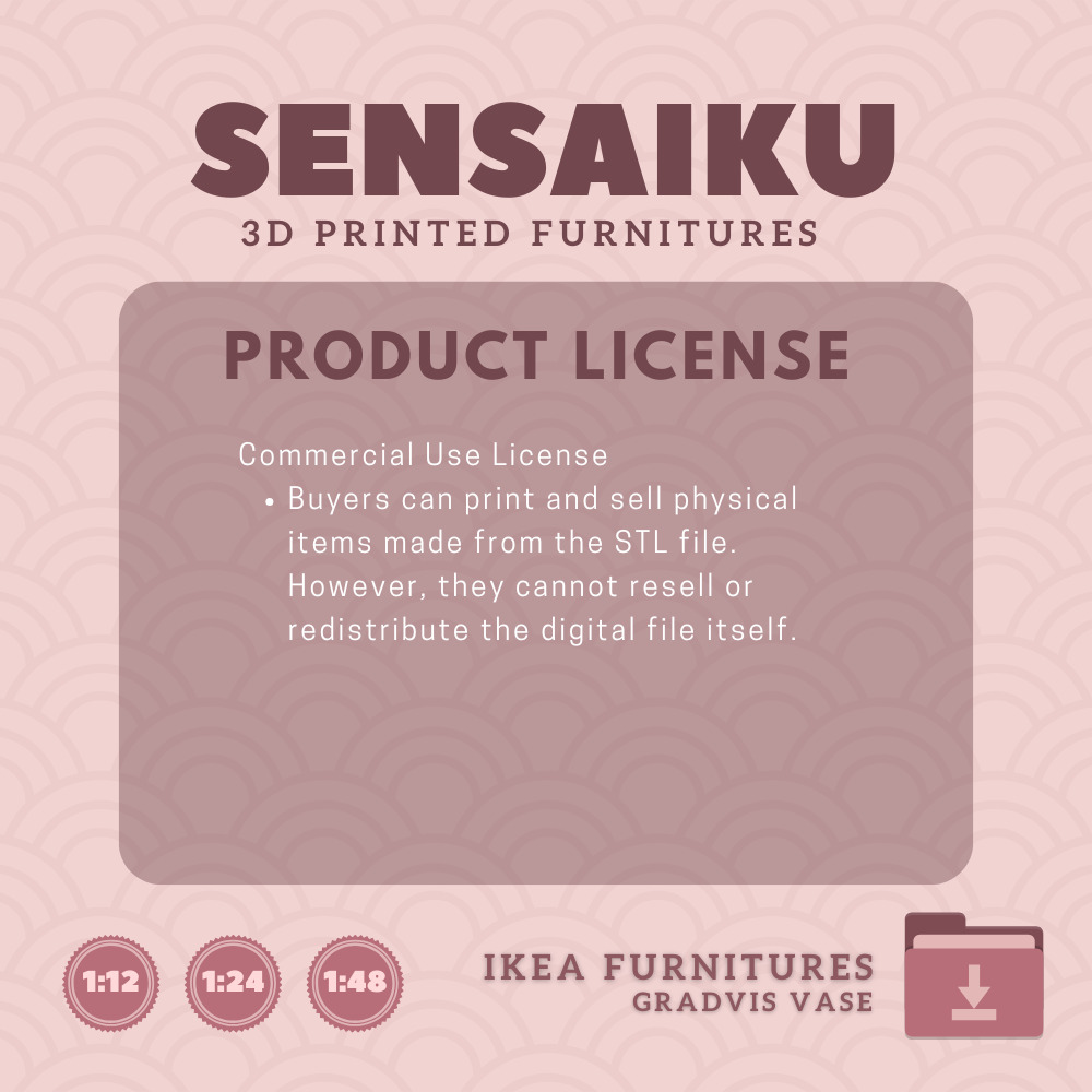 GRADVIS Vase V1 for Miniature Dollhouse IKEA 3D Print 3D print model_5