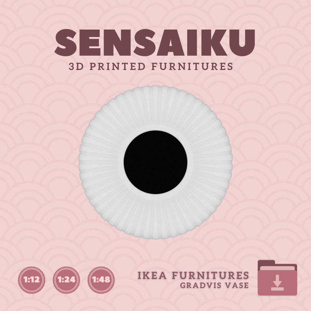 GRADVIS Vase V1 for Miniature Dollhouse IKEA 3D Print 3D print model_2