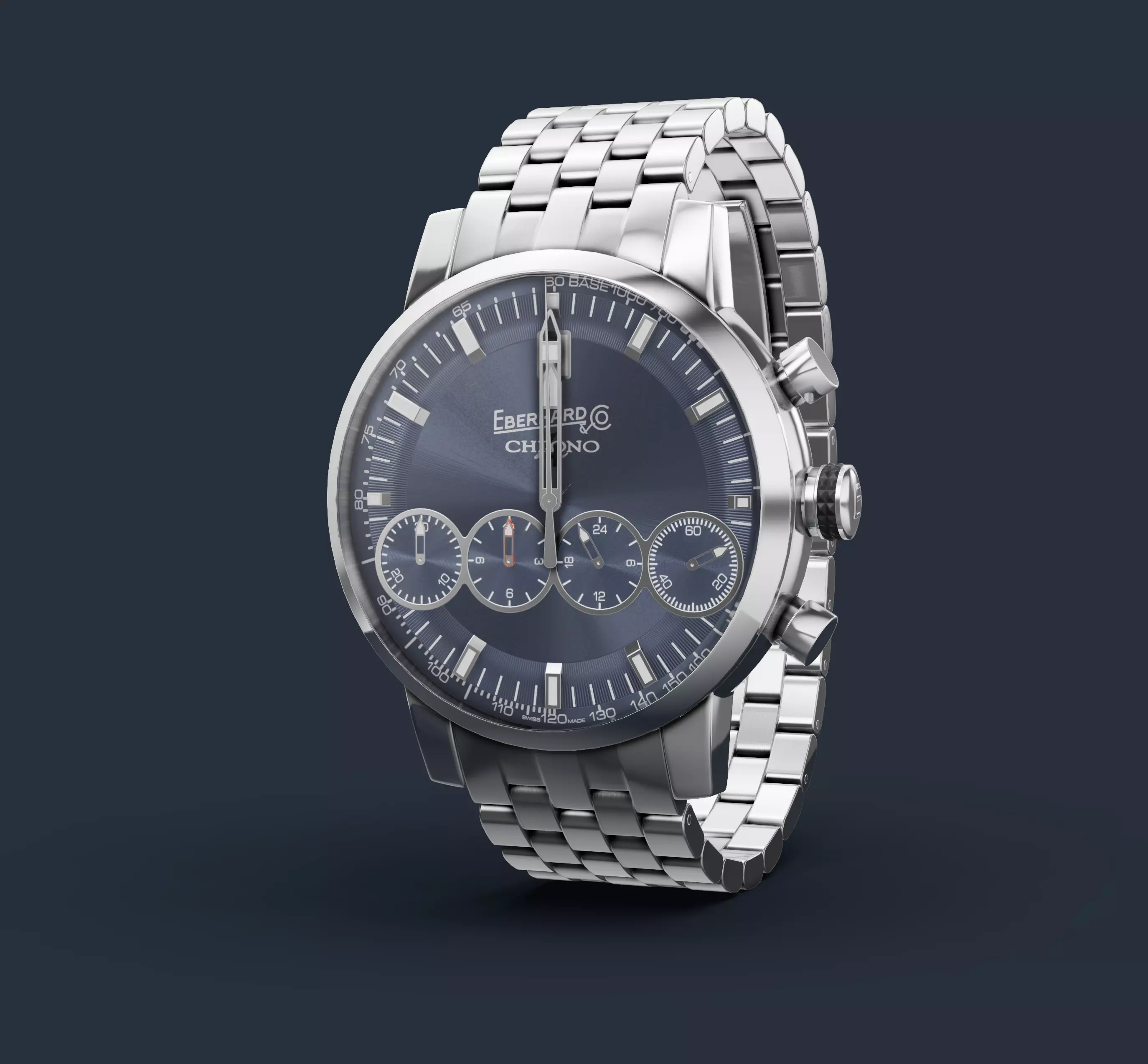 CHRONO 4 Low-poly 3D model_0