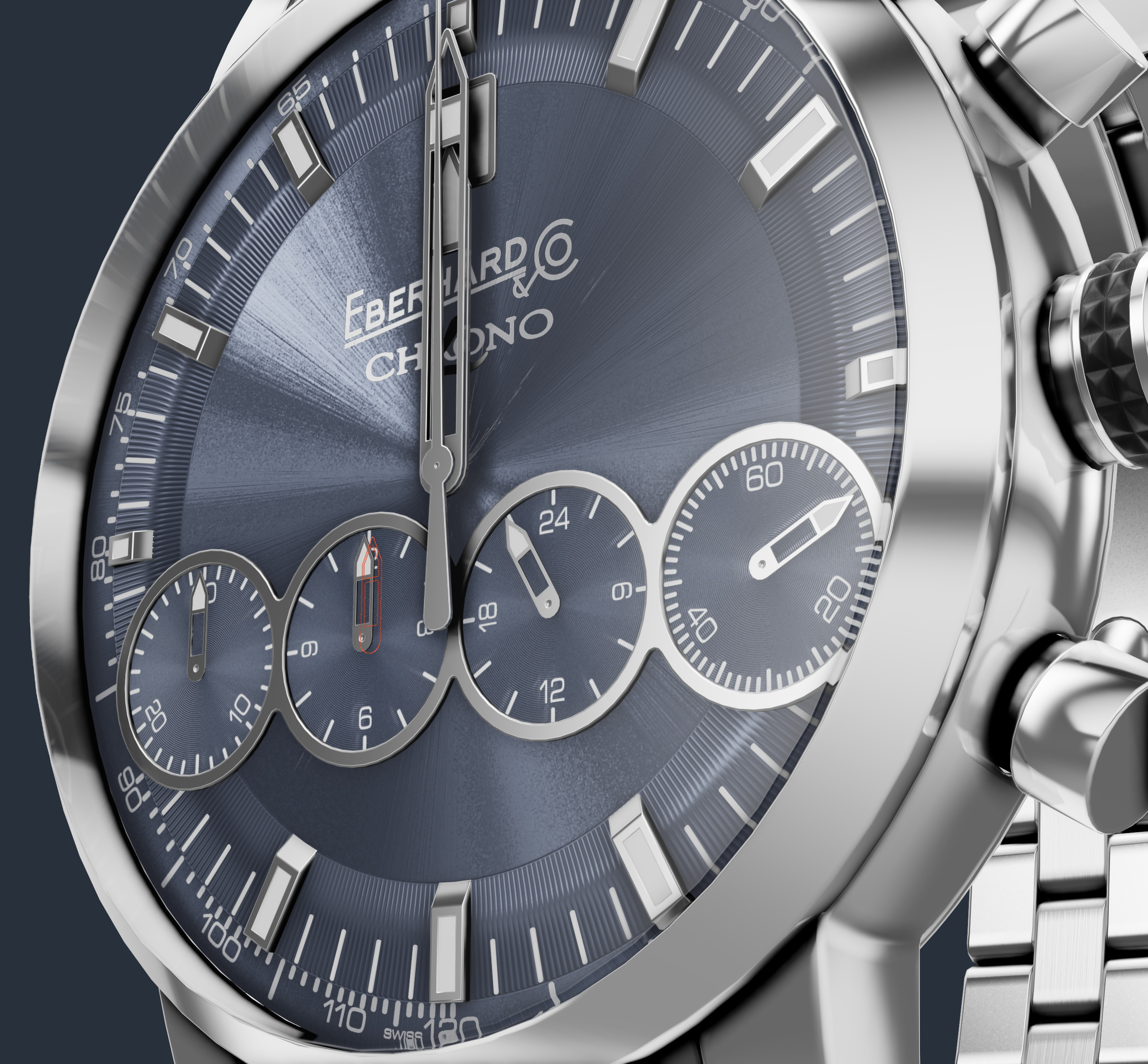 CHRONO 4 Low-poly 3D model_1