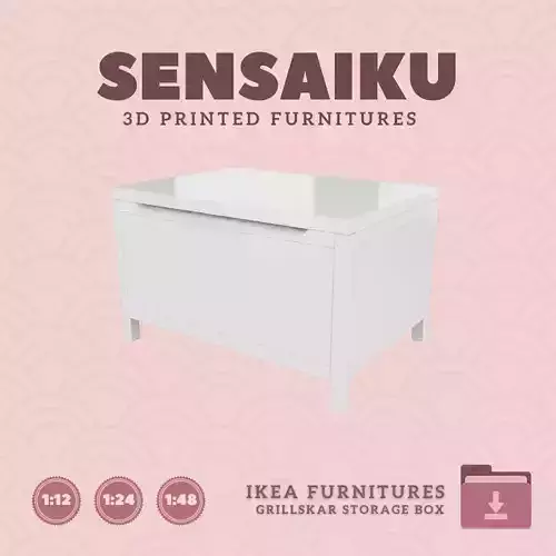 GRILLSKAR Storage Box for Miniature Dollhouse IKEA 3D Print