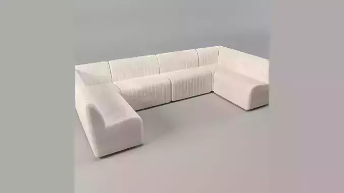 U-Shaped Sectional Moduler Sofa
