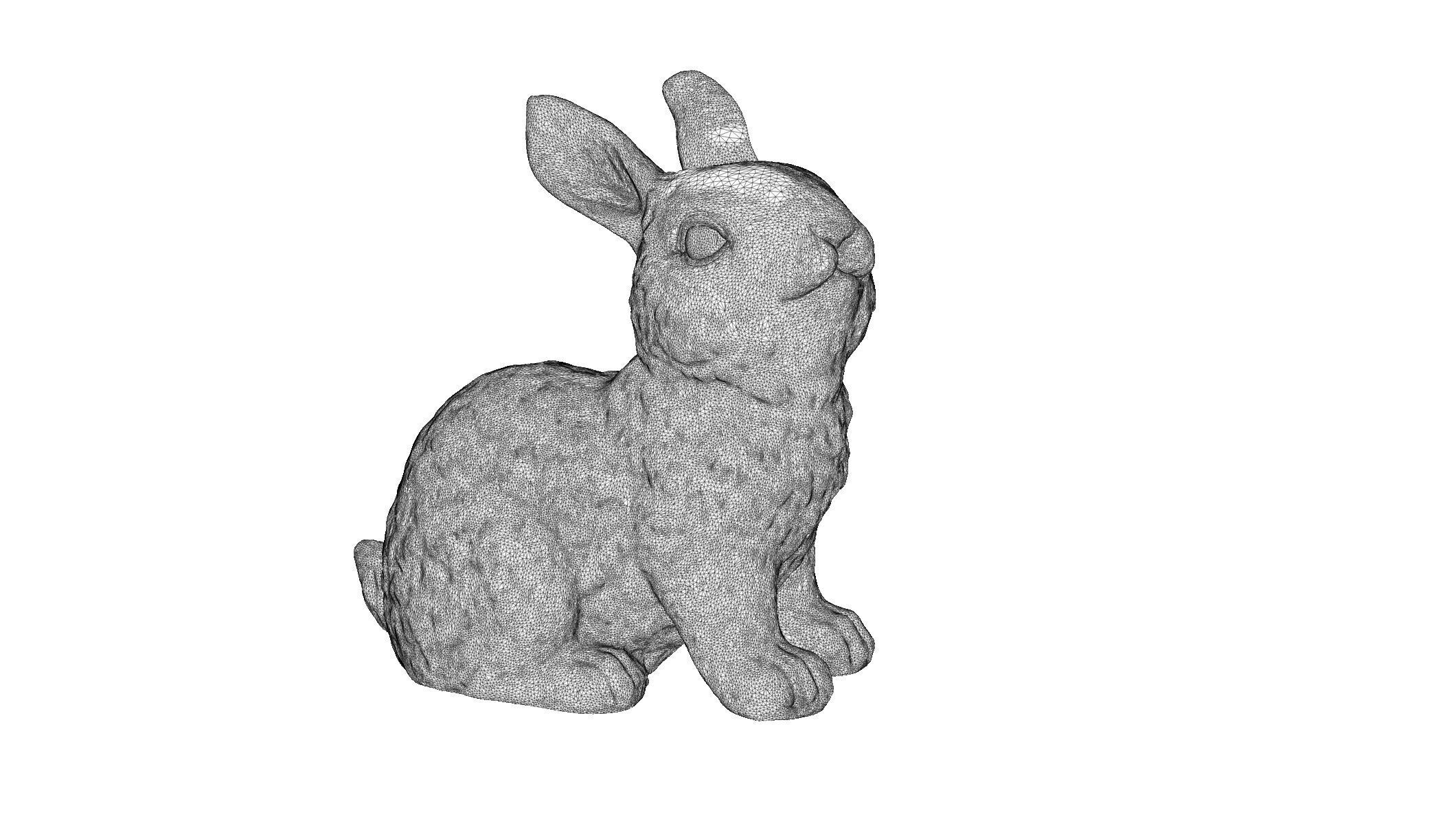 rabbit 3D print model_6