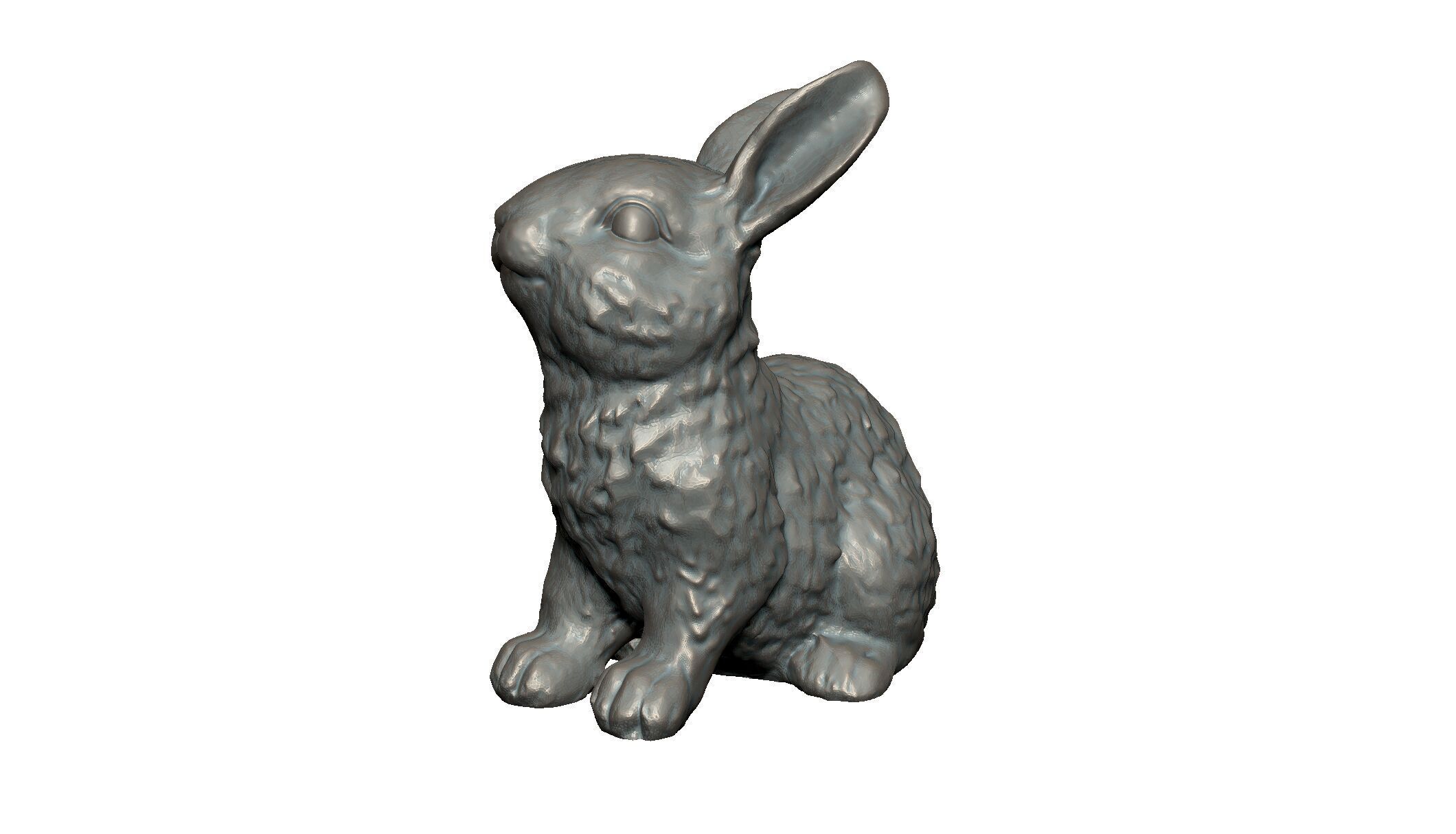 rabbit 3D print model_3