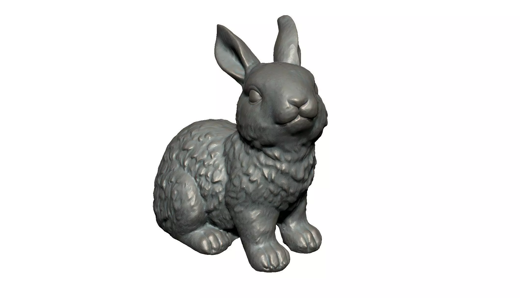 rabbit 3D print model_0