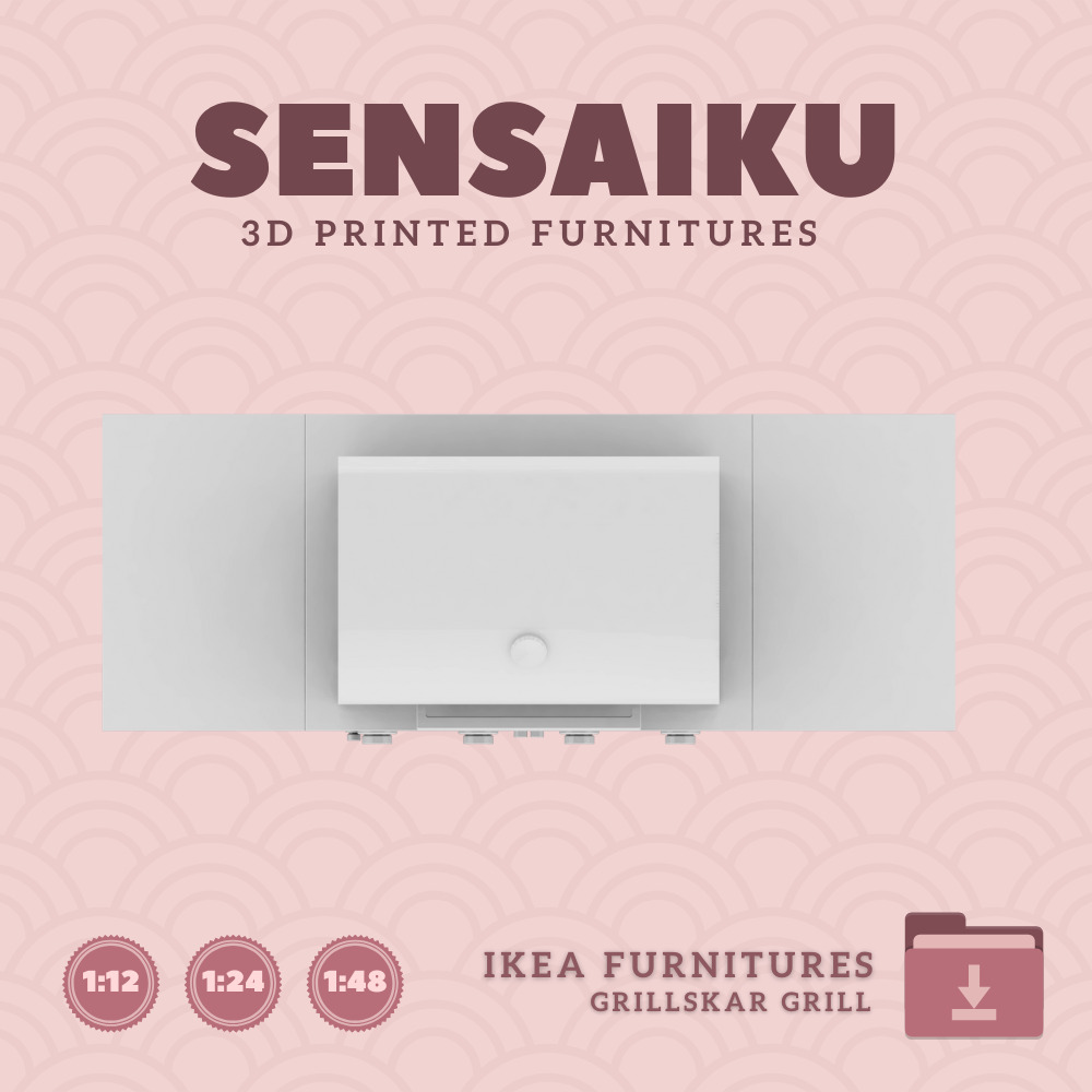 GRILLSKAR Barbecue Gas Grill with Kitchen Island  IKEA  3D Print 3D print model_1