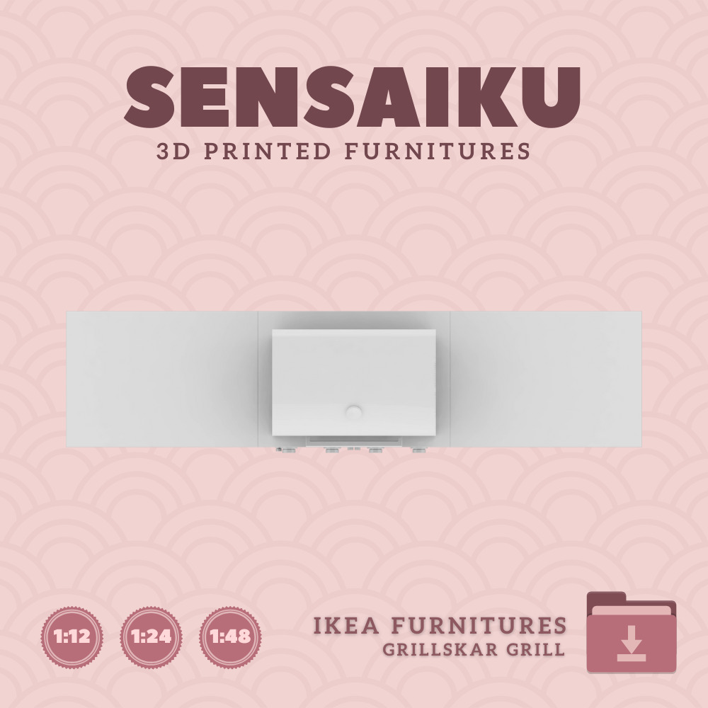 GRILLSKAR Barbecue Gas Grill Kitchen Island V2 4 IKEA 3D Print 3D print model_2