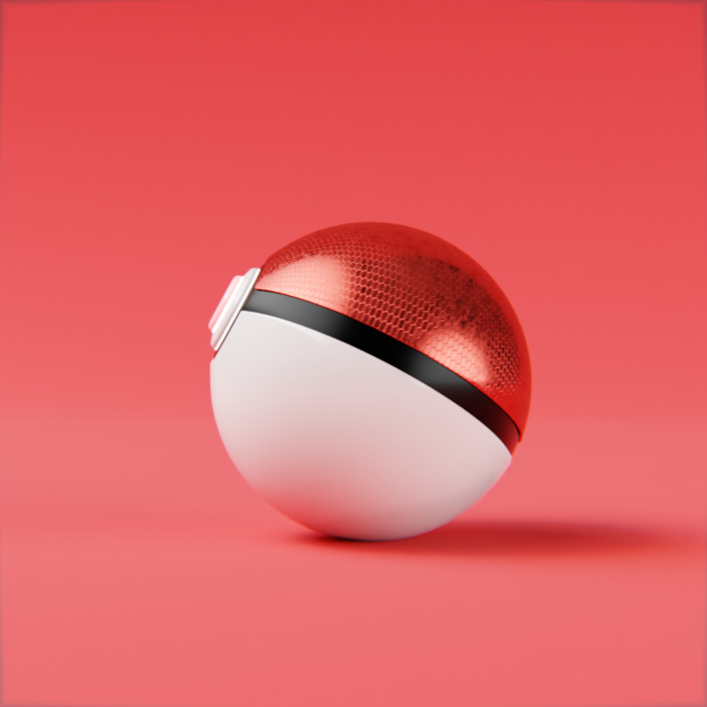 High-Quality Sci-Fi Pokeball Free 3D model_3