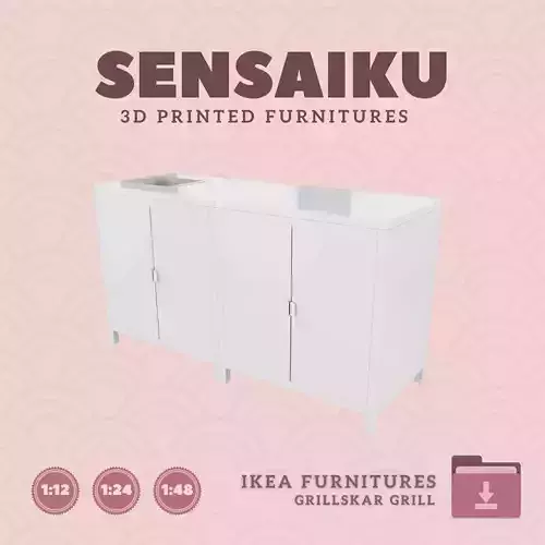 GRILLSKAR Kitchen Sink Unit and Cabinet V2 IKEA  3D Print