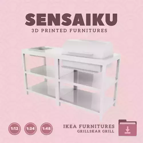 GRILLSKAR Charcoal Grill Kitchen Sink IKEA 3D Print