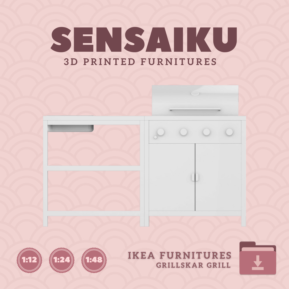 GRILLSKAR Barbecue Gas Grill Kitchen Sink IKEA 3D Print 3D print model_1