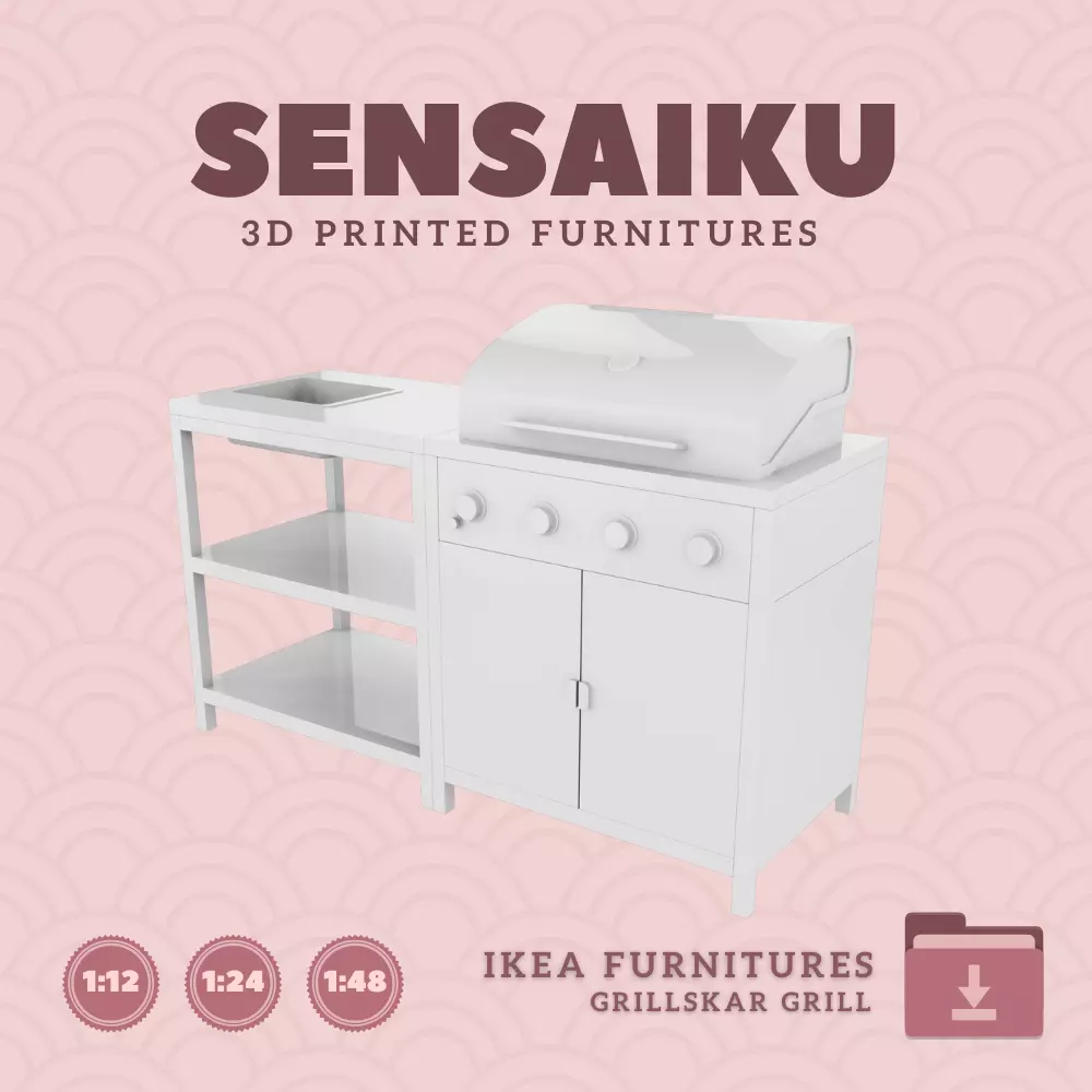 GRILLSKAR Barbecue Gas Grill Kitchen Sink IKEA 3D Print 3D print model_0