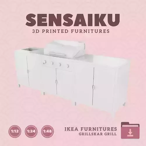 GRILLSKAR Barbecue Gas Grill Sink Cabinet IKEA 3D Print 3D print model