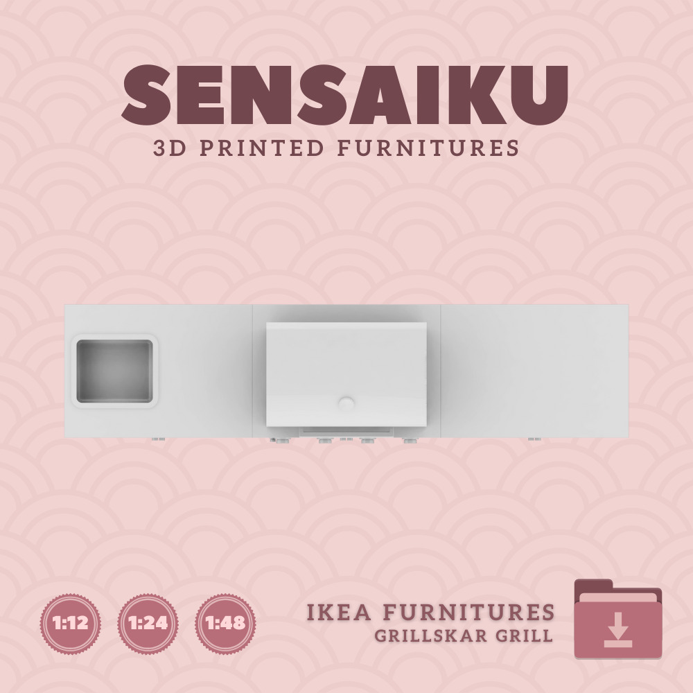 GRILLSKAR Barbecue Gas Grill with Sink and Cabinet IKEA 3D Print 3D print model_2