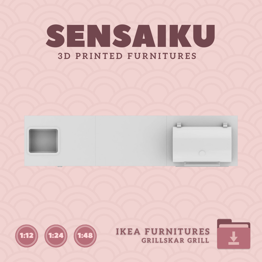 GRILLSKAR Charcoal Grill Sink Shelf Unit IKEA 3D Print 3D print model_2