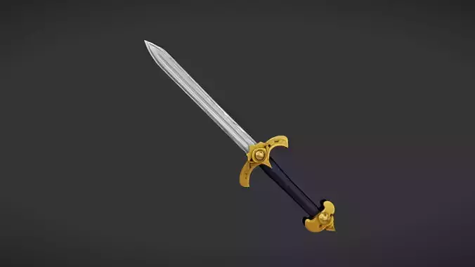 medieval sword with ornate hilt