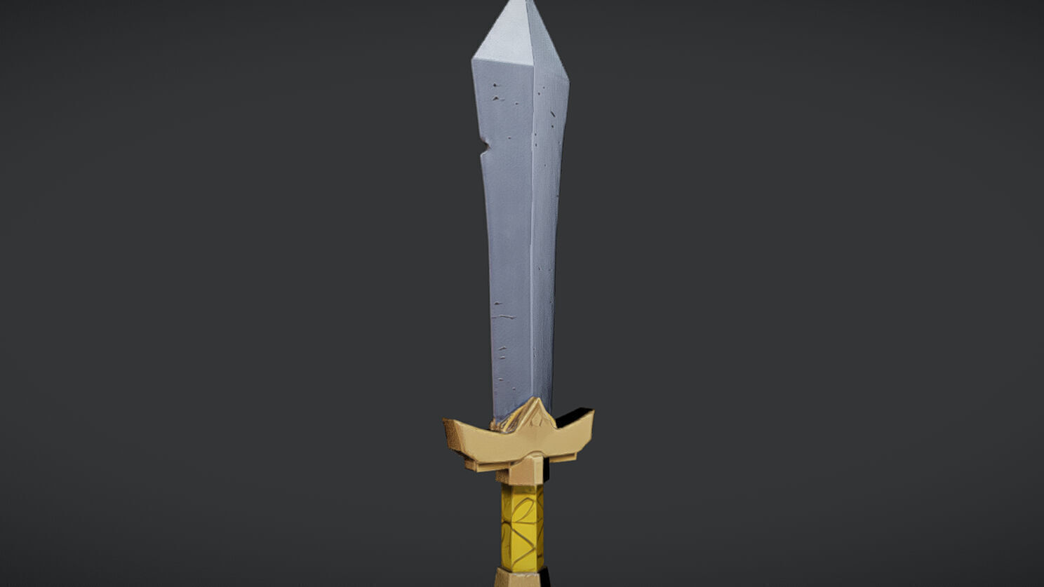 Fantasy-themed sword 3D model_15