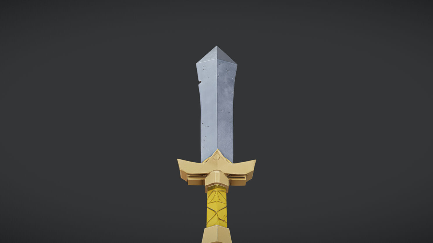 Fantasy-themed sword 3D model_17
