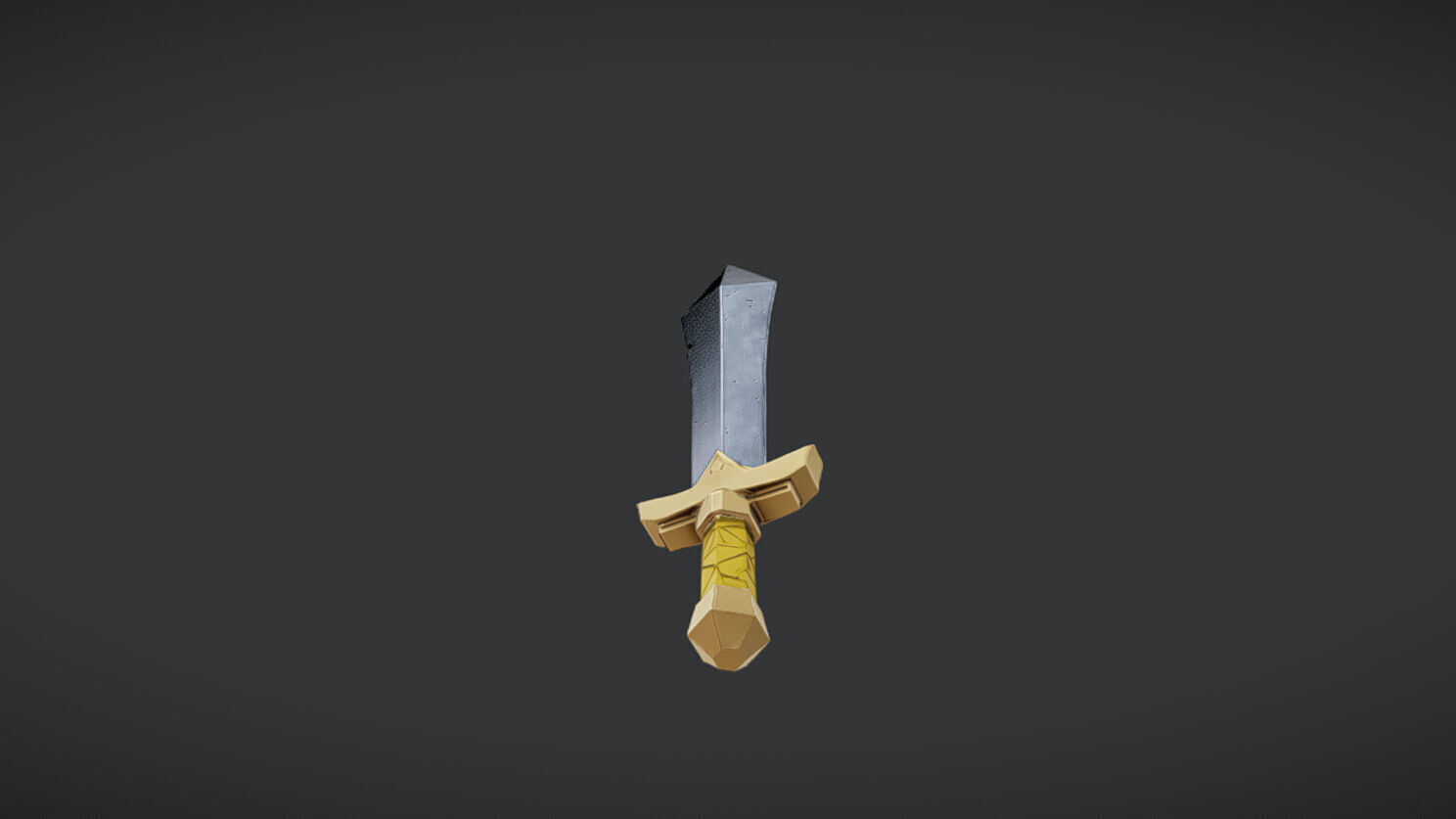 Fantasy-themed sword 3D model_3
