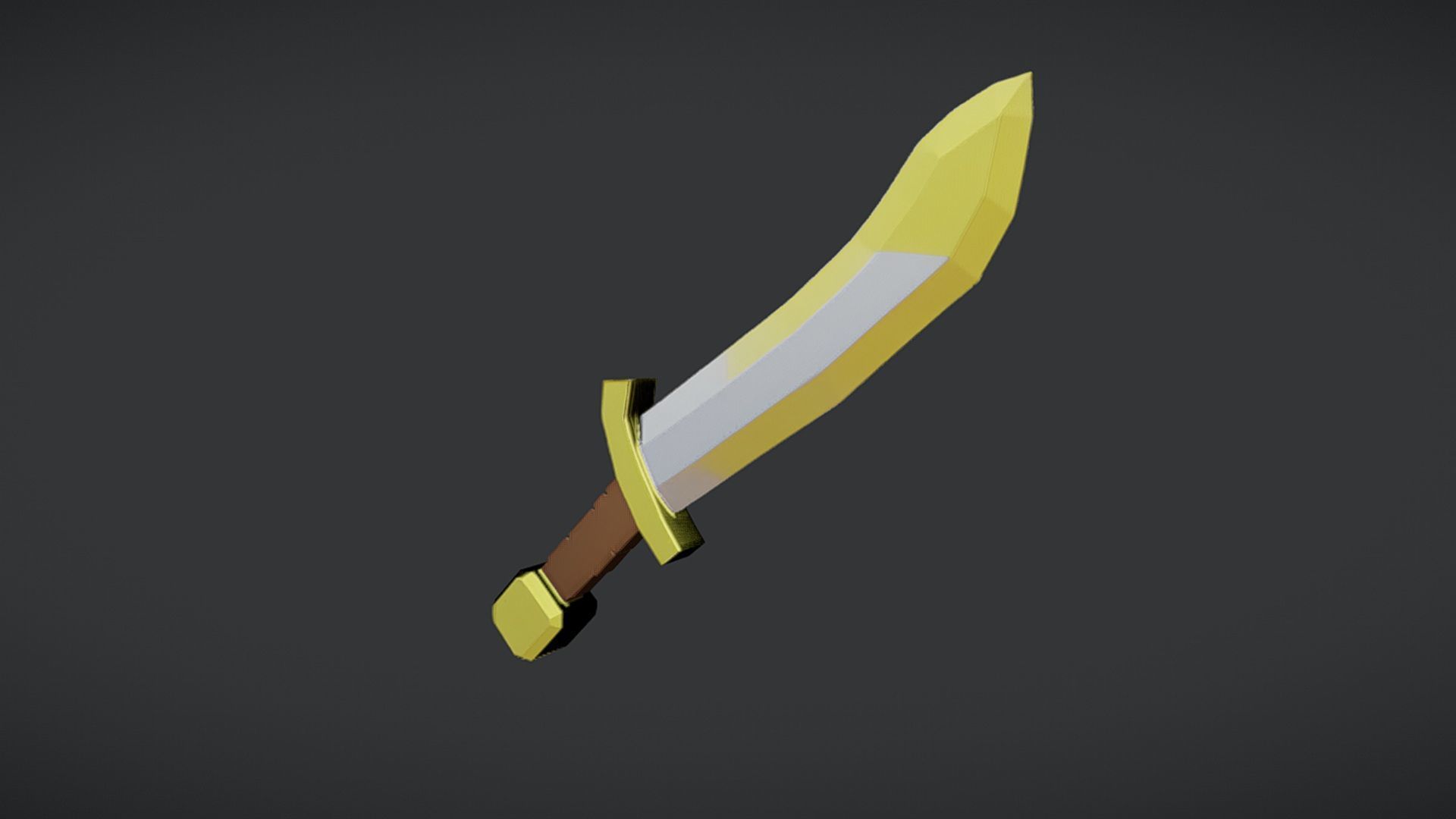 Cartoon pirate sword 3D model_23