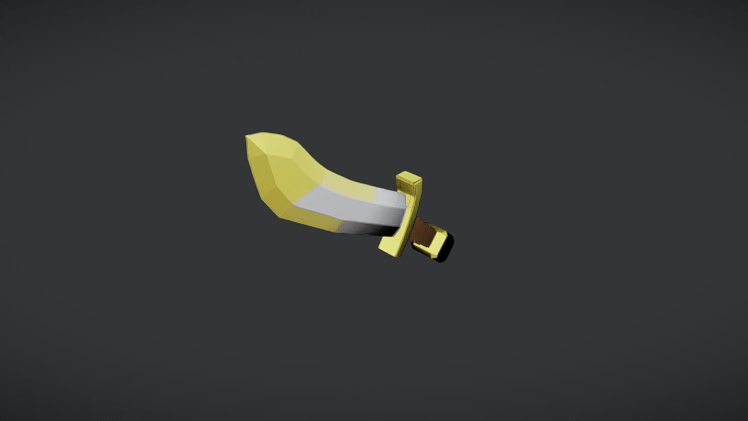 Cartoon pirate sword 3D model_17