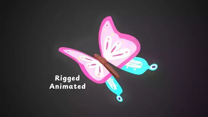 Butterfly Wing Flapping 3 Animated